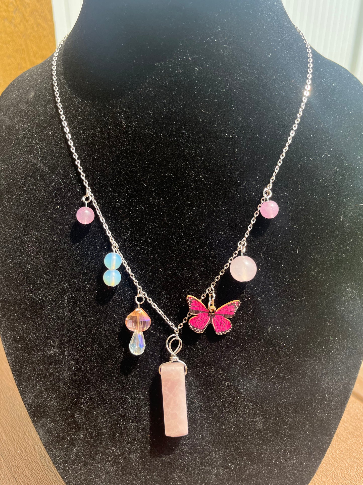 Medium Pink trinket Necklace