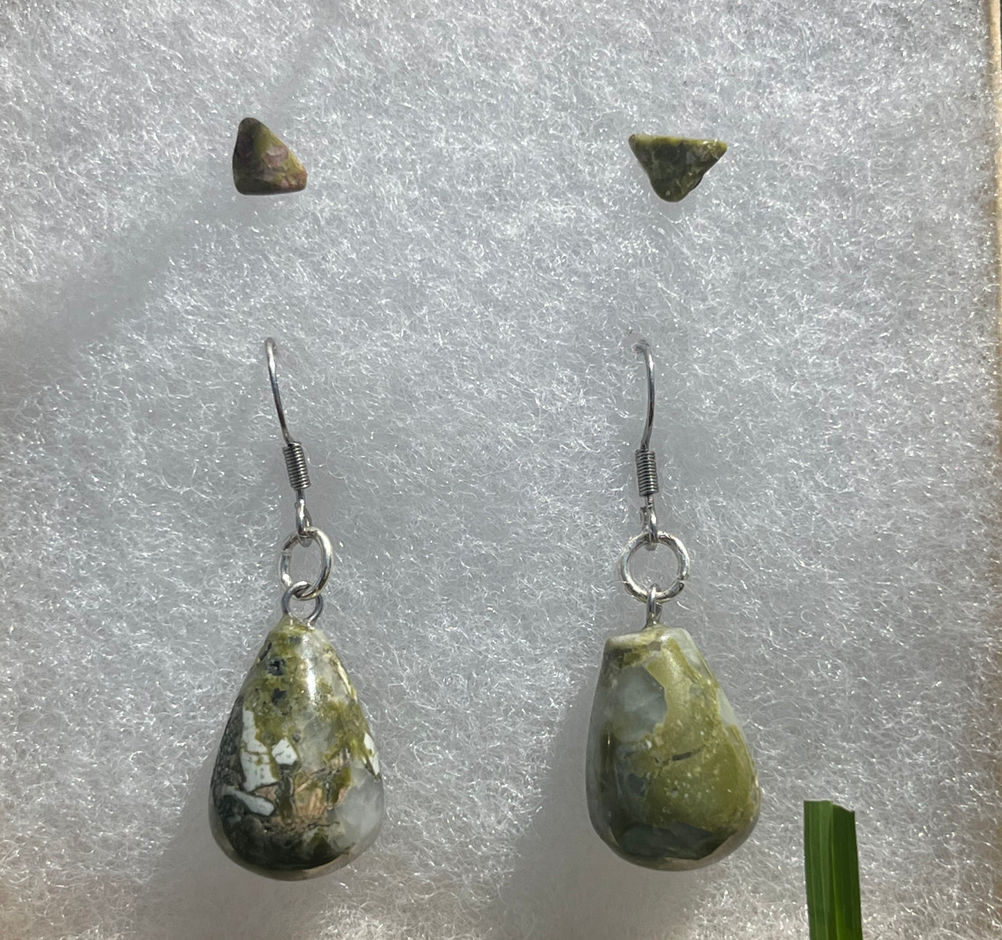 Unakite Earring Set