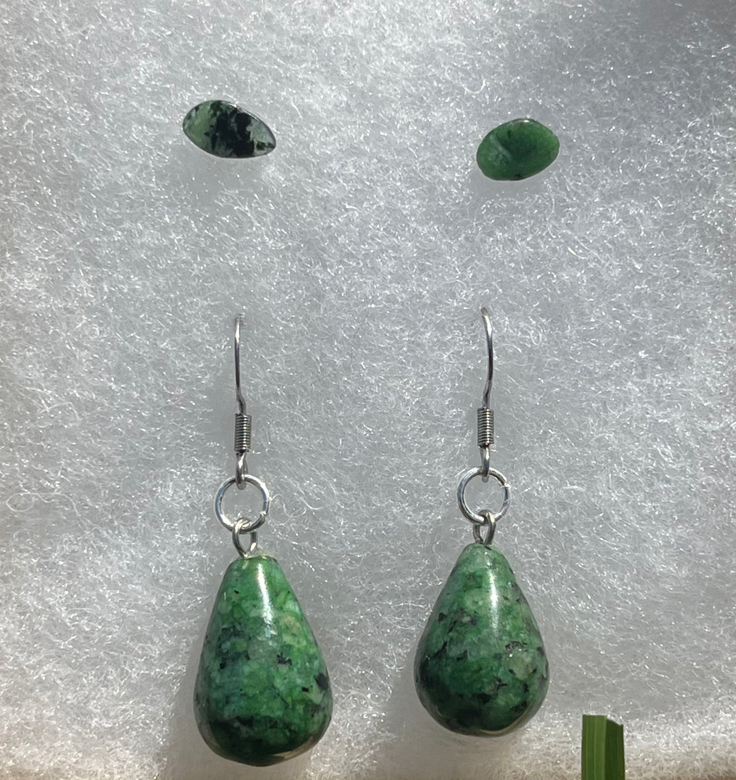 Ruby Zoisite Earring Set